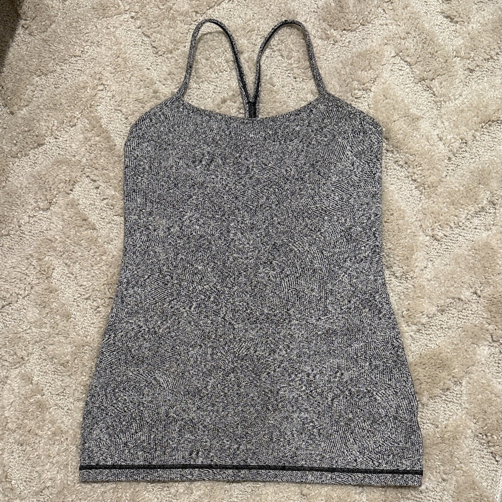 Lululemon Athletica Black and Gray Tank Top